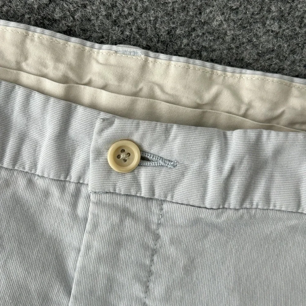 Brooks Brothers Hudson Pants Mens 38x30 Light Blue Striped Chino Cotton Casual‎